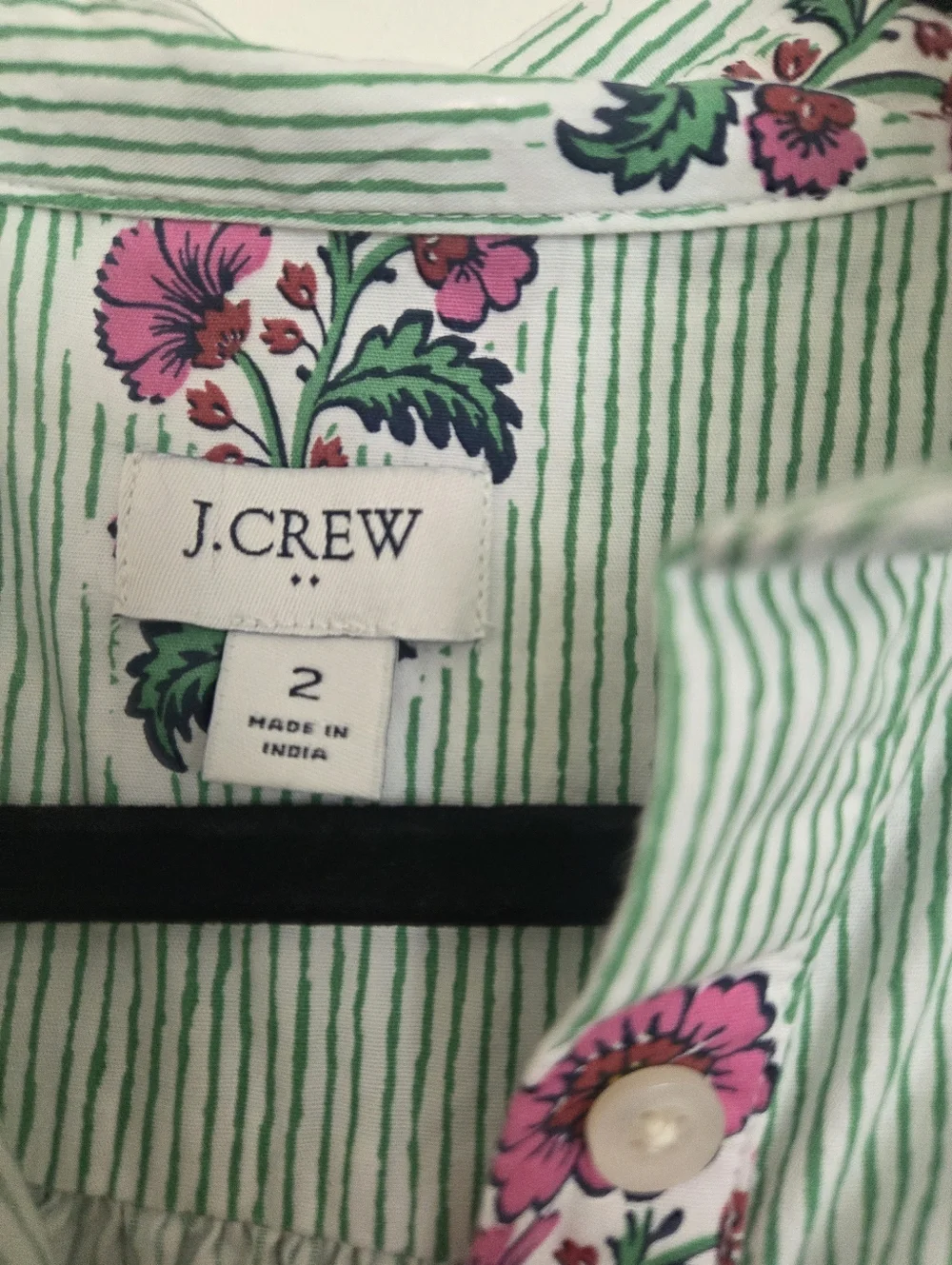 J. Crew Printed ruffle-sleeve mini shirt-dress